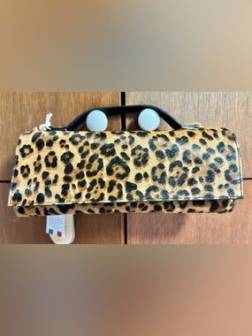 Viola Castellani Cheetah Clutch/Crossbody. Made in Italy. NWT